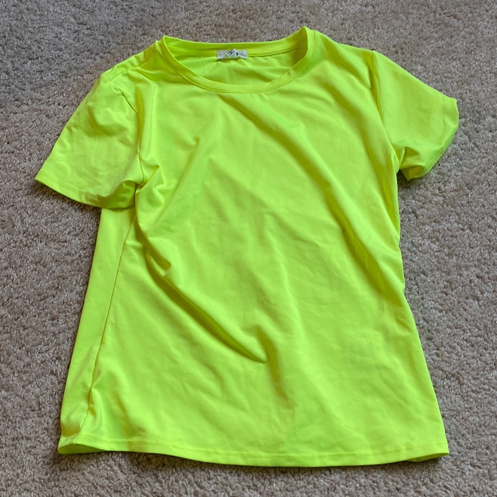 Neon Yellow Short-sleeve Dri-fit